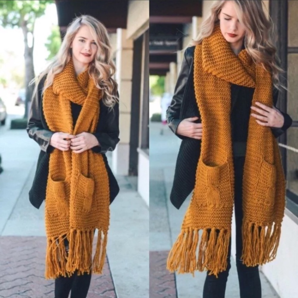 Oversized Tassel Scarf